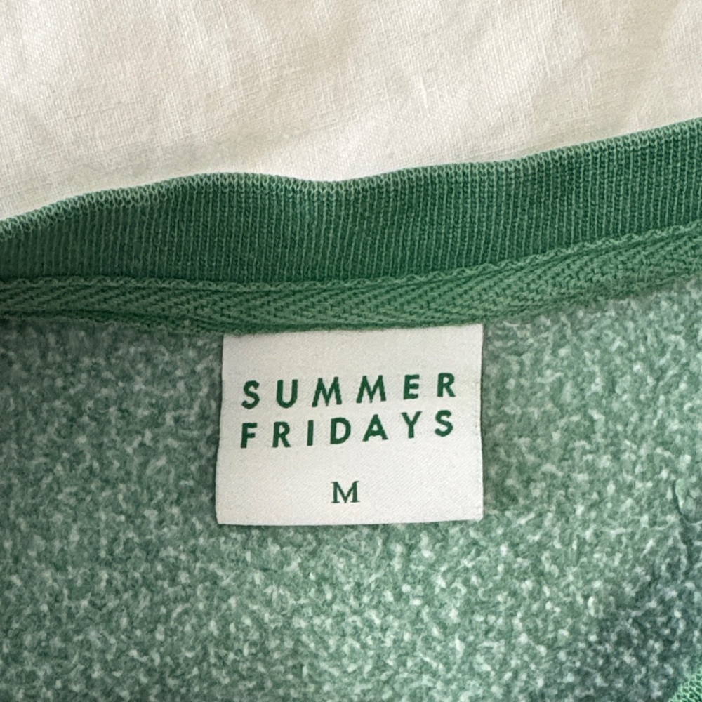 Summer Fridays Green Sweatshirt - M - Picture 6 of 8